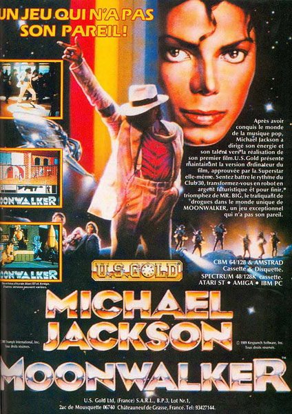 Michael Jackson Moon Walker publicidad